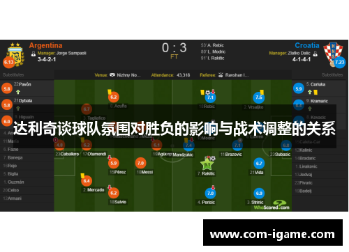 达利奇谈球队氛围对胜负的影响与战术调整的关系